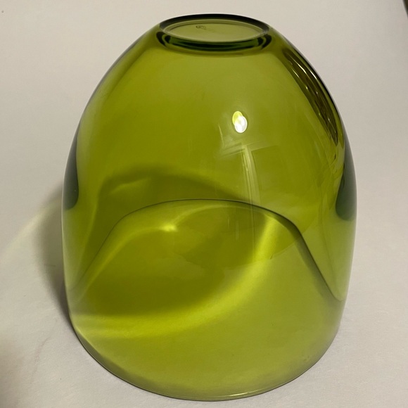 Orrefors Lime Green Bowl 4” Swedish - Picture 4 of 16